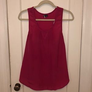 Urban Outfitters Pink Sheer Racerback Tank